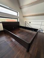 Bedkader, Huis en Inrichting, Slaapkamer | Bedden, Ophalen, Bruin, Tweepersoons, Zo goed als nieuw