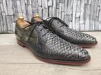 Floris van Bommel blauwe slang herenschoenen Mt 42,5 (8.5), Kleding | Heren, Schoenen, Floris van Bommel, Zo goed als nieuw, Veterschoenen