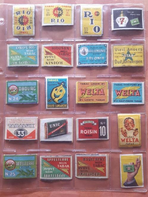 20 étiquettes vintage, boîtes/étiquettes d'allumettes, boîte, Collections, Articles de fumeurs, Briquets & Boîtes d'allumettes