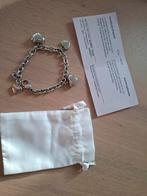 Victoria armband met hartjes-hangertjes (nwpr 39eur), Enlèvement ou Envoi, Avec bracelets à breloques ou perles, Argent, Acier