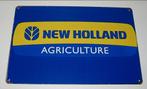 NEW HOLLAND TRACTOR : Bord Logo New Holland Agriculture, Verzamelen, Merken en Reclamevoorwerpen, Verzenden, Nieuw, Reclamebord