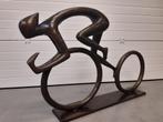 Bronzen grote fietser/sprinter/tijdrijder/voor wielerfanaten, Antiek en Kunst, Kunst | Beelden en Houtsnijwerken, Ophalen of Verzenden