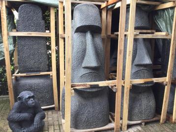 Moai Paaseiland beeld , 150cm hoog en meer Tuinbeelden