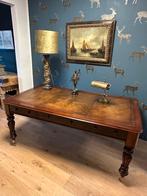 Antieke mahonie schrijftafel, Antiek en Kunst, Antiek | Meubels | Tafels, Ophalen of Verzenden