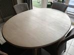 Ovale tafel (158/120) + 4 stoelen Vincent Sheppard(grijs), Huis en Inrichting, Ophalen, Gebruikt
