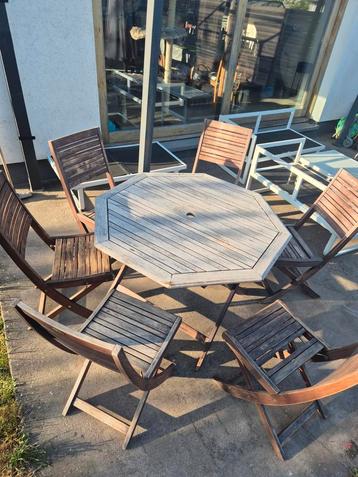 Teakhouten tuinset beschikbaar voor biedingen