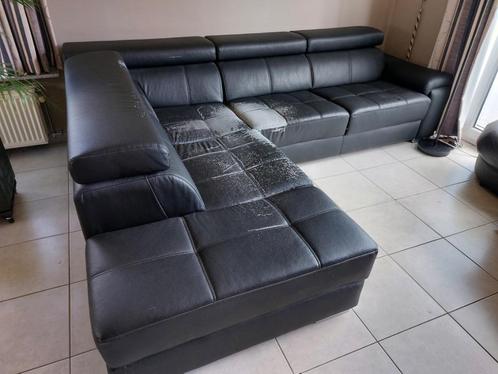 salonzetel, Huis en Inrichting, Zetels | Zetels, Gebruikt, Hoekbank, Vierpersoons of meer, 250 tot 300 cm, 100 tot 125 cm, Kunststof