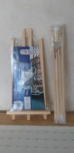 2 houten tafelezels, Hobby en Vrije tijd, Schilderen, Ophalen, Nieuw, Ezel