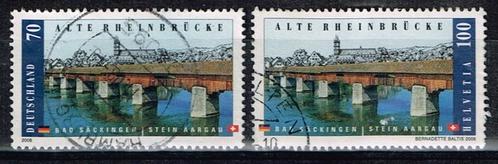 Postzegels uit Zwitserland / Duitsland - K 4924 - houten bru, Postzegels en Munten, Postzegels | Europa | Zwitserland, Gestempeld