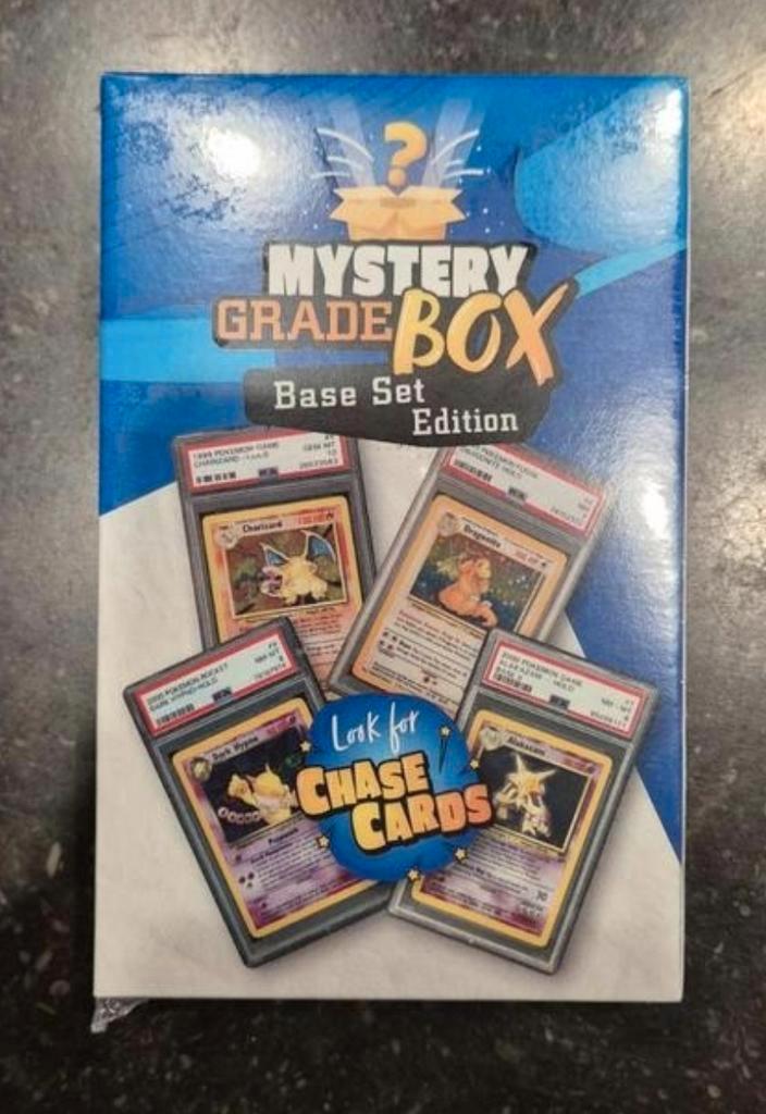 Mystery Grade Box - Base Set Edition, Hobby en Vrije tijd, Verzamelkaartspellen | Pokémon, Nieuw, Overige typen, Foil, Ophalen of Verzenden