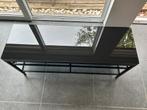 Televisiemeubel, zwart glas en metaal, Ophalen, Gebruikt, Glas