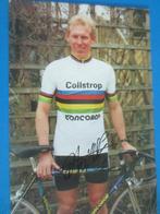 wielerkaart wk 1994 team collstrop wk etienne de wilde signe, Verzenden, Zo goed als nieuw