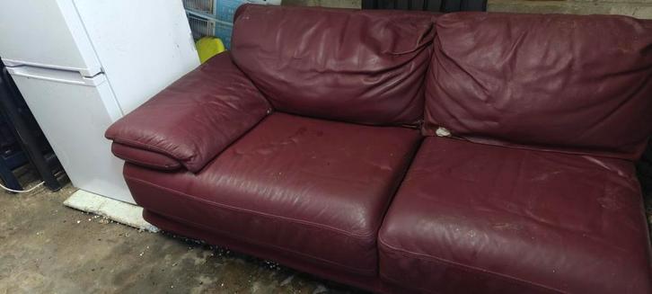 Italiaanse leren lounge in Donner, Huis en Inrichting, Zetels | Zetels, Ophalen