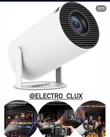 Draagbare Mini Beamer met Bluetooth & Wifi / Draadloos beschikbaar voor biedingen
