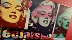 Canvas Marilyn Monroe eclats - 60 x 60 cm, Huis en Inrichting, Woonaccessoires | Schilderijen, Tekeningen en Foto's, Ophalen of Verzenden