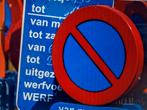 Set van 2 Parkeerborden - Parkeerverbod Te Huur - Regio Gent, Comme neuf, Verkeersborden - Parkeerverbod, Enlèvement ou Envoi