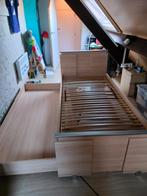 Bed met uitschuifbed, Ophalen, 85 tot 100 cm, Gebruikt, Lattenbodem