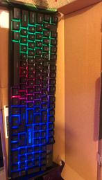 RGB keyboard, Computers en Software, Toetsenborden, Bedraad, Gaming toetsenbord, Azerty, Ophalen of Verzenden