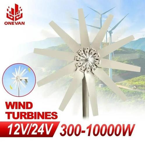 Windturbine - Windmolen - Volledig systeem 12/24V, Tuin en Terras, Windwijzers en Windmolens