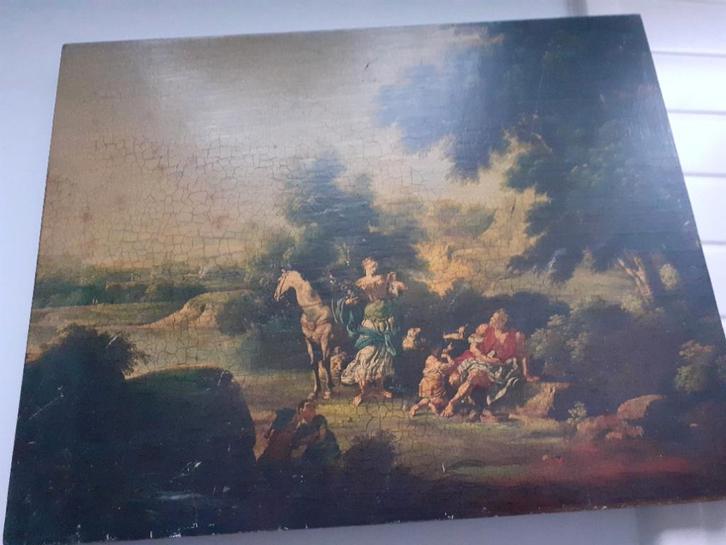 Scène équestre (3) sur châssis en bois, Maison & Meubles, Maison & Meubles | Autre, Utilisé, Enlèvement