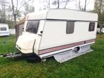 Zeer goede Bürstner „Club” caravan met luifel., Caravans en Kamperen, Caravans, Schokbreker, Standaardzit, Particulier, Bürstner