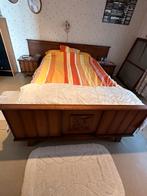 Gratis slaapkamer, Huis en Inrichting, Ophalen, Gebruikt, Bruin, Tweepersoons