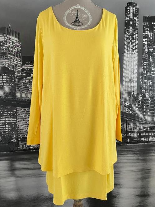 prachtige gele blouse - merk Amy Vermont - 48, Kleding | Dames, Blouses en Tunieken, Zo goed als nieuw, Maat 46/48 (XL) of groter