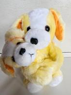 Knuffel dier moeder en kind hond geel, Enlèvement, Neuf, Chien