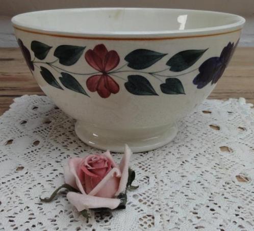 Oude grote boerenbont kom, Societe Ceramique Maestricht 418, Antiek en Kunst, Curiosa en Brocante, Ophalen of Verzenden