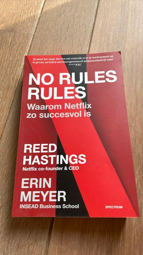 Reed Hastings - No rules rules, Boeken, Wetenschap, Zo goed als nieuw, Ophalen of Verzenden