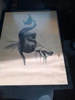 Oude tekening., Ophalen of Verzenden