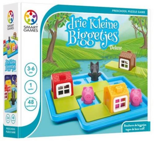 drie Kleine Biggetjes Deluxe-leeftijd vanaf 3 jaar-1 speler, Kinderen en Baby's, Speelgoed | Educatief en Creatief, Zo goed als nieuw