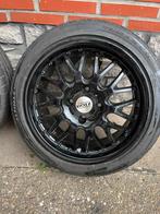 Lot de 4 jantes Dotz 16 pouces + pneus 195/45 R16, Auto-onderdelen, Banden en Velgen, Ophalen, Gebruikt, 16 inch, Banden en Velgen