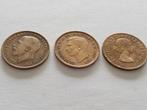 3 munten van 1 penning U.K. 1917 - 1937 - 1966, Ophalen of Verzenden, Losse munt, Overige landen