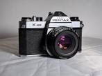 Pentax K1000 met Pentax-A SMC 50mm F2 en AF-500-FTZ Flash, Ophalen of Verzenden, Refurbished, Spiegelreflex, Pentax