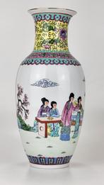 Vase chinois vintage Famille rose - Marqué, Antiquités & Art, Enlèvement ou Envoi
