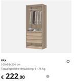 Ikea pax kast in goede staat, Gebruikt, Ophalen