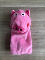 Handpop varken, Kinderen en Baby's, Speelgoed | Knuffels en Pluche, Ophalen of Verzenden, Gebruikt