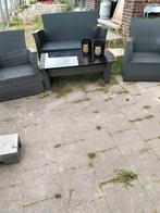 Tuinset lounge set  bank degelijke kwaliteit gratis kussens, Ophalen, Zo goed als nieuw, Bank, Tuinset