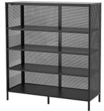 IKEA Bekant - Metalen open kast 121x134cm, Maison & Meubles, 25 à 50 cm, Avec tablette(s), Comme neuf, 100 à 150 cm