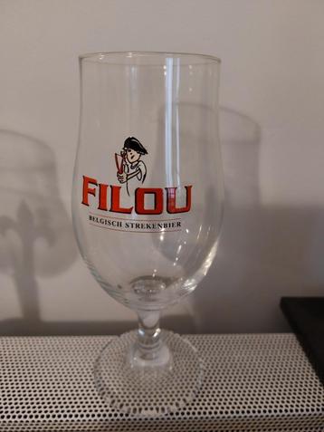 2 Filou bierglazen beschikbaar voor biedingen