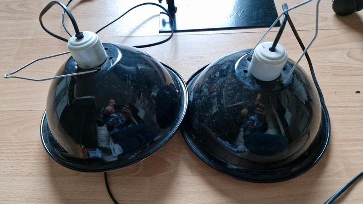 2 terrarium lampen met staanders, Dieren en Toebehoren, Reptielen en Amfibieën | Toebehoren, Ophalen