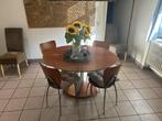 Tafel met stoelen, Ophalen, Gebruikt, Rond, Vier personen