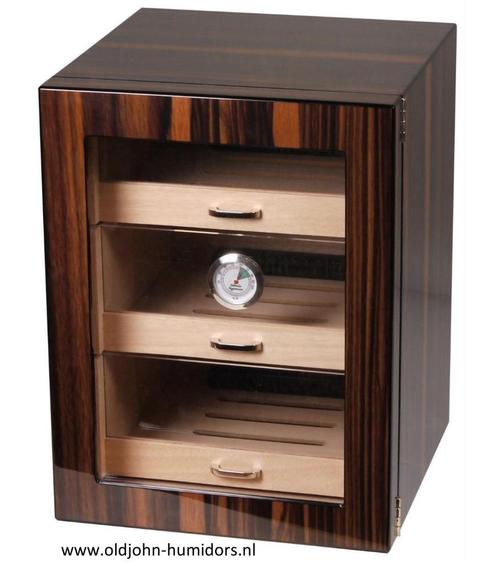 h90 HUMIDOR KABINET MAKASSAR FINISH HI-GLOSS 120 SIGAREN, Collections, Articles de fumeurs, Briquets & Boîtes d'allumettes, Neuf