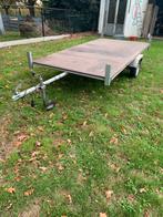 Platte aanhangwagen, remorque, remork , fietsenremork 750kg, Auto diversen, Ophalen