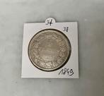 5 Francs 1849 Leopold 1 gelauwerd hoofd coin Ag, Postzegels en Munten, Zilver, Ophalen of Verzenden, Zilver, Losse munt