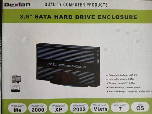 3,5" USB SATA HDD-behuizing, Computers en Software, Computerbehuizingen, Zo goed als nieuw, Ophalen of Verzenden