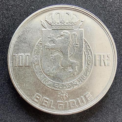 Belgium 1949 -100Fr. Zilver FR/Pr. Karel - Morin 504 -Pr/FDC, Postzegels en Munten, Munten | België, Losse munt, Zilver, Zilver