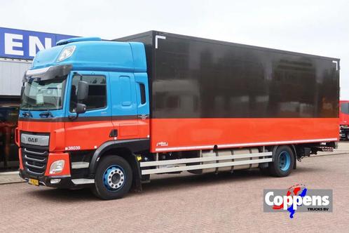 DAF CF 410 Bakwagen + Onderschuif klep, Auto's, Vrachtwagens, Bedrijf, ABS, Climate control, Trekhaak, DAF, Diesel, Automaat
