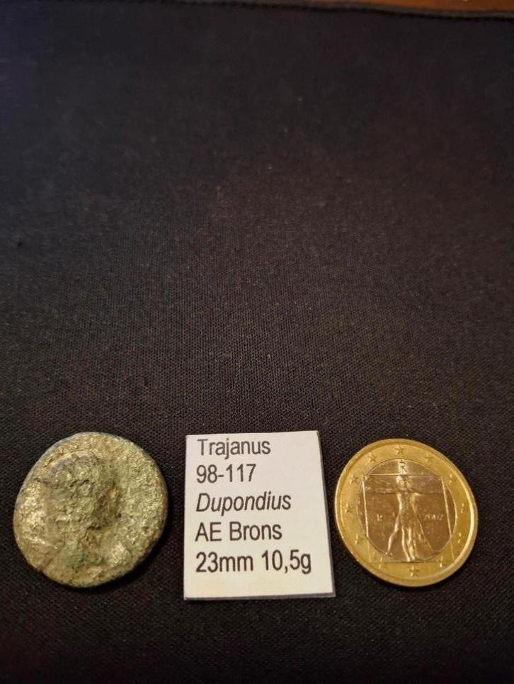 Keizer Trajanus  Type: Bronzen AE Dupondius, Postzegels en Munten, Munten | Europa | Niet-Euromunten, Losse munt, Overige landen